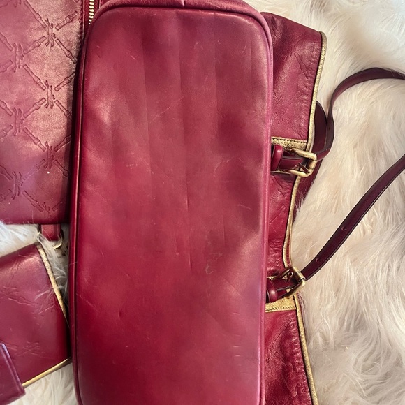 LONGCHAMP LM Cuir Large Tote Bag Leather Handbag Purse Logo - Picture 11 of 15